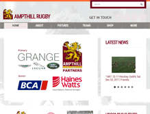 Tablet Screenshot of ampthillrufc.com